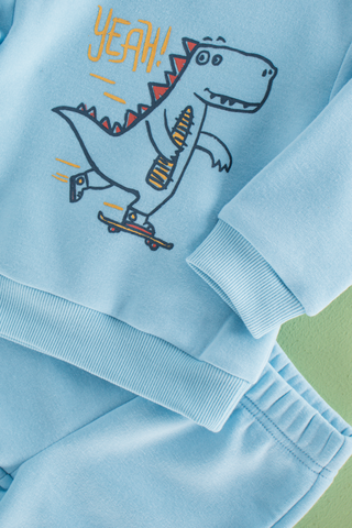 Dino Pullover And Joggers Set