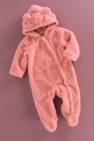Hooded Heart Sleepsuit