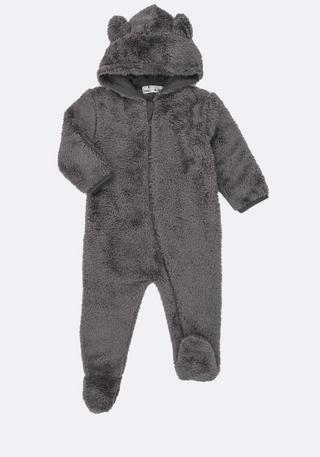 Hooded Teddy Fleece Sleepsuit