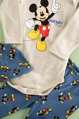 Mickey Mouse Long Sleeve Body Vest Leggings + Hat Set