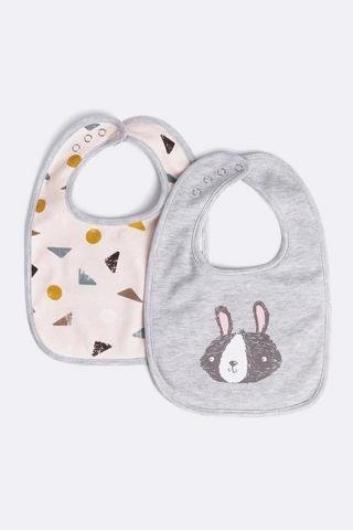 2 Pack Printed Bibs