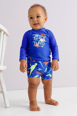 Dino Print Swimwear Set