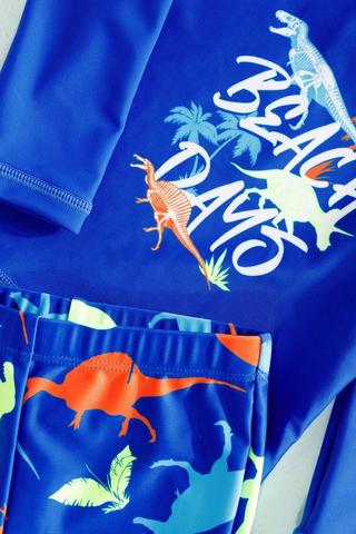 Dino Print Swimwear Set