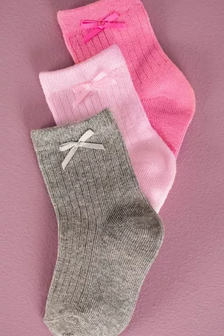 3 Pack Printed Socks