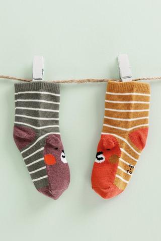 2 Pack Stripe Socks