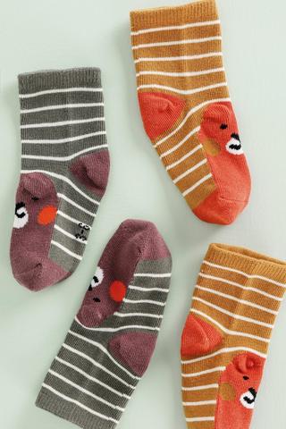 2 Pack Stripe Socks
