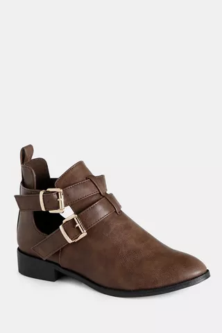 Cut Out Ankle Boot