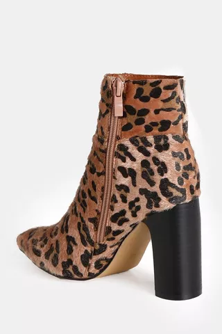 Animal Print Ankle Boot