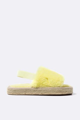 Fluffy Slingback Slipper