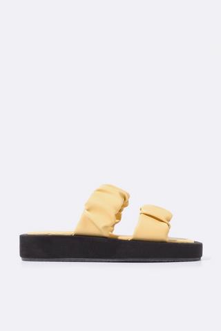 Double Strap Slip On Mule
