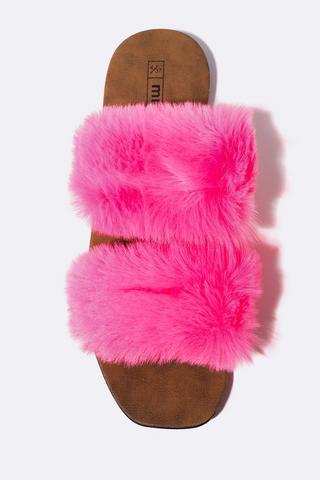 Fluffy Slip On Mule