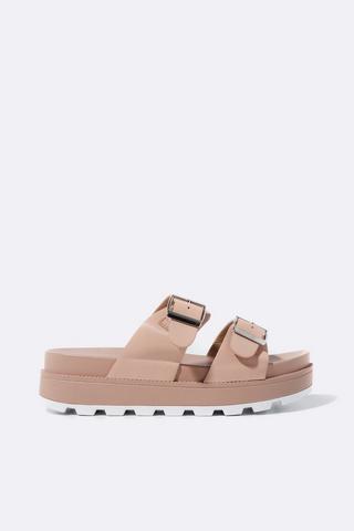Cleated Chunky Slip On Mule
