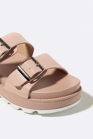 Cleated Chunky Slip On Mule