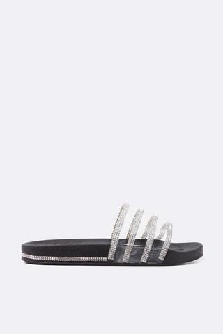 Clear Diamante Slider