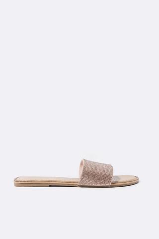 Diamante Slip On Mule