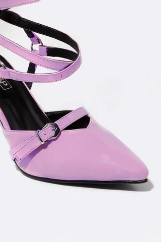 Lace Up Stiletto Court Heel