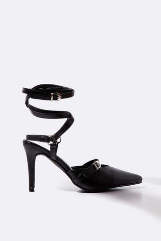 Lace Up Stiletto Court