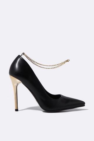 Ankle Chain Stiletto Court