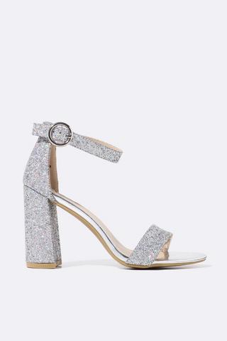 Block heel shop glitter shoes