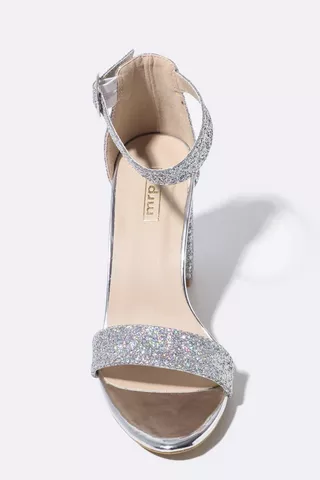 Glitter Block Heel