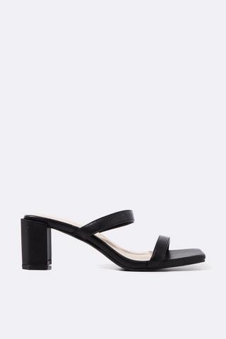 Double Strap Block Heel