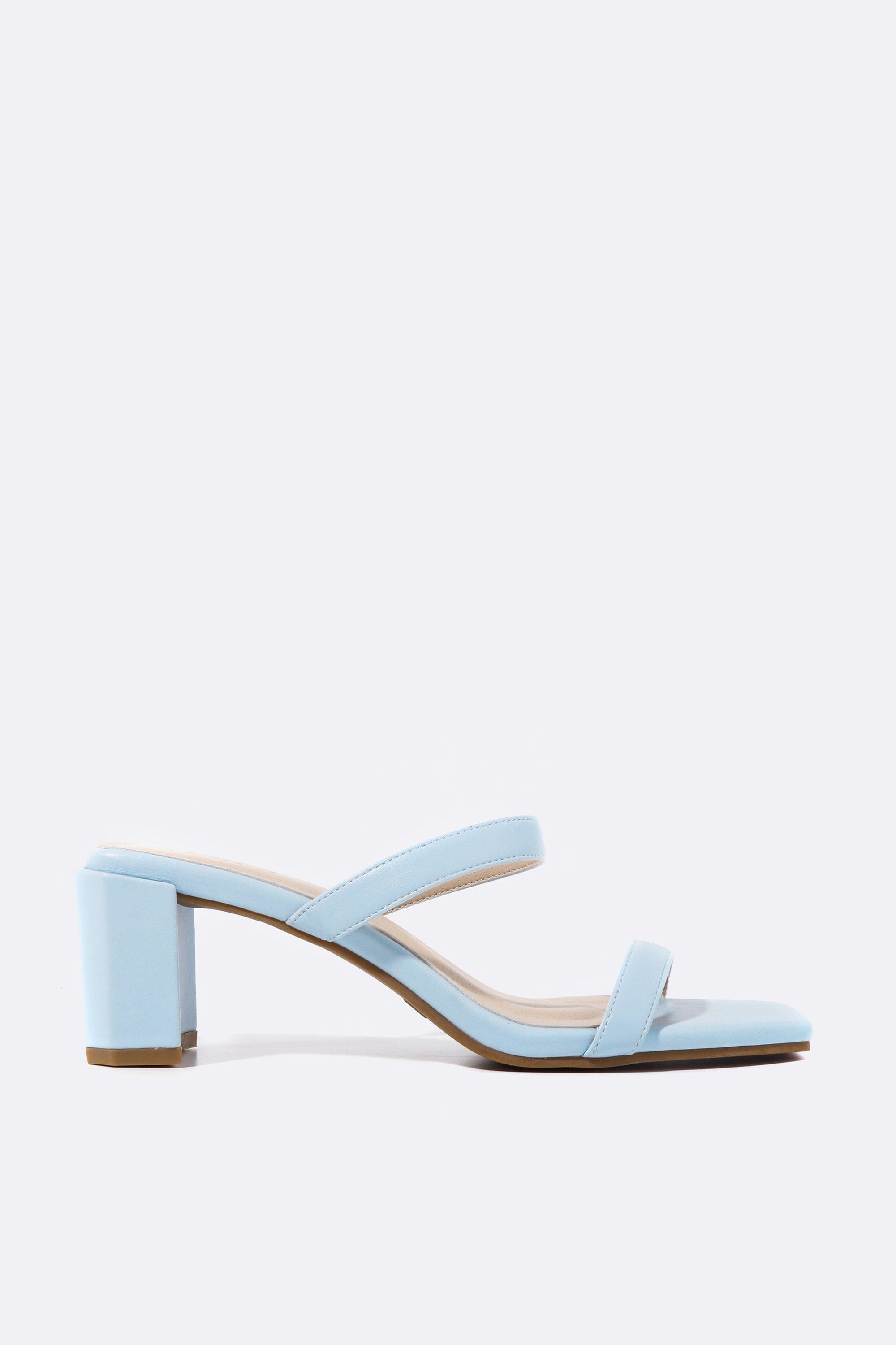 Double Strap Block Heel