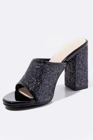 Glitter Block Heel
