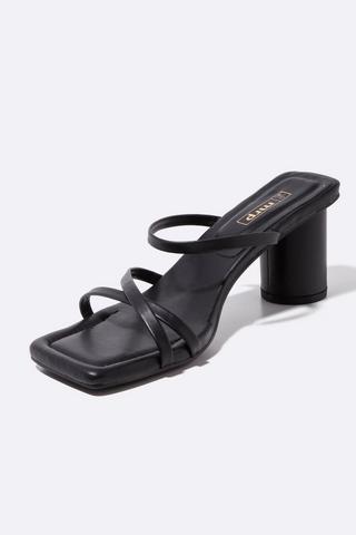 Strappy Block Heel