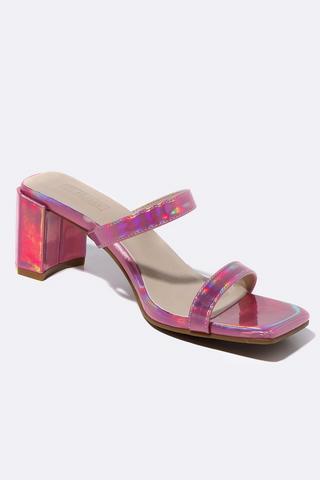 Double Strap Block Heel