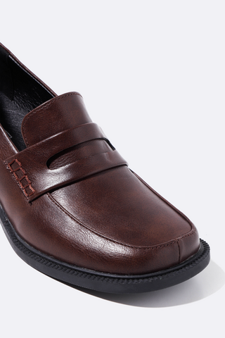 Block Heel Loafer