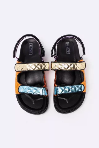 Sporty Quilted Sandal