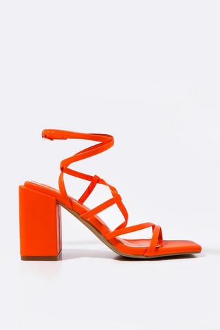 Strappy Block Heel