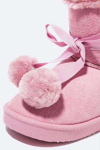 Pom Pom High Top Boot