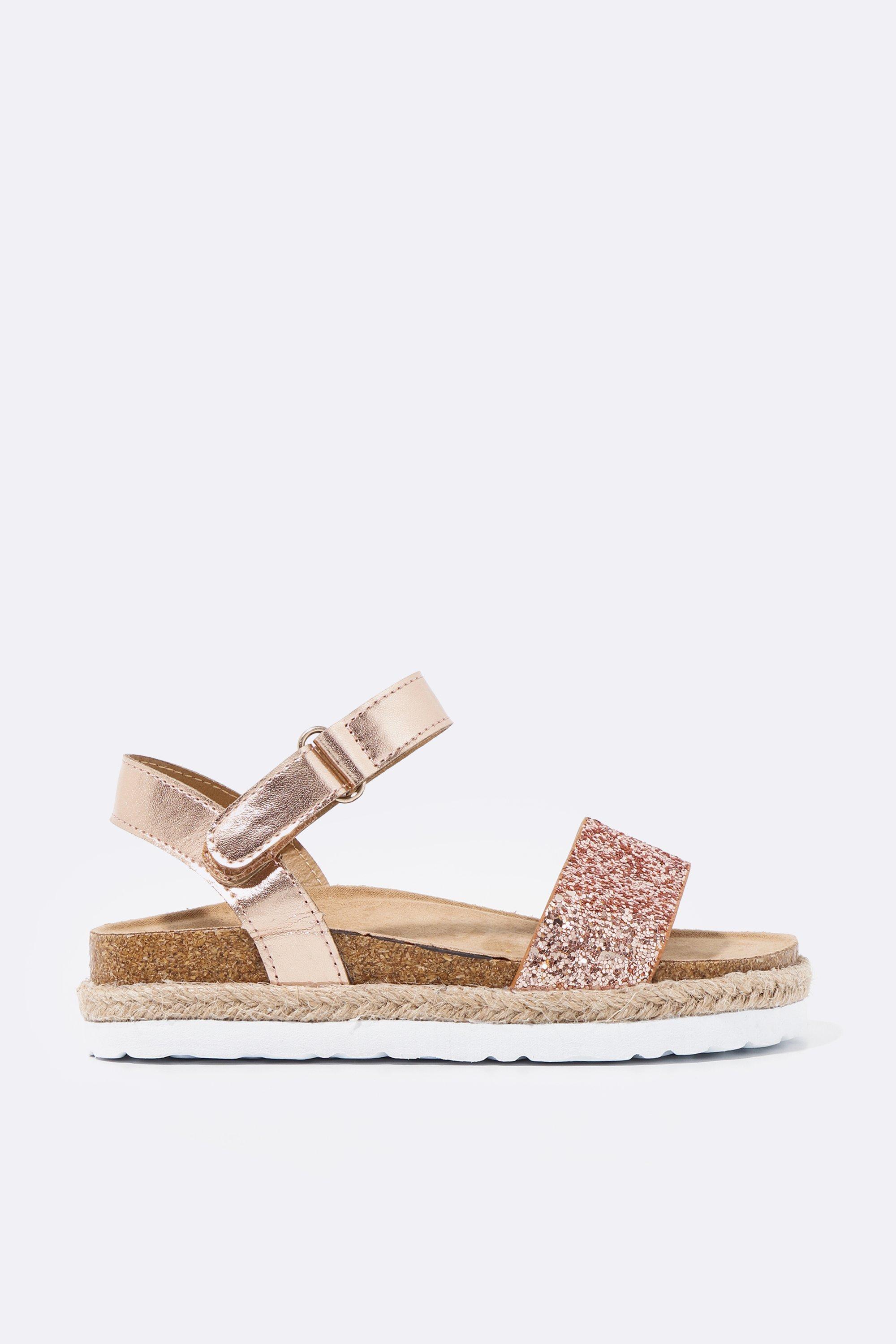 Rose gold and white sandals online