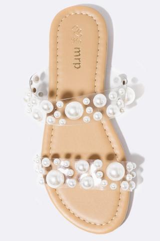 Embellished Pearl Sandal