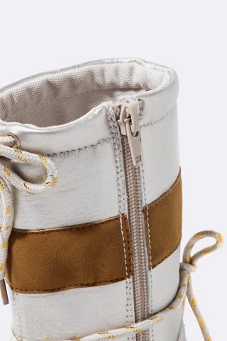 Metallic High Top Boot