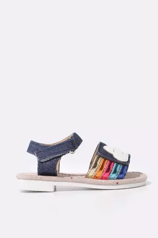 Denim Rainbow Sandal