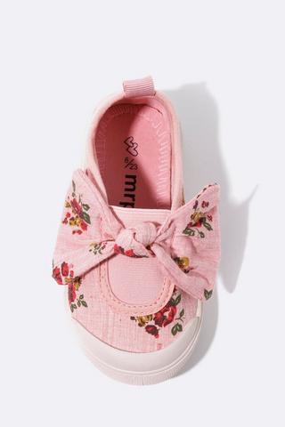 Floral Bow Slip On