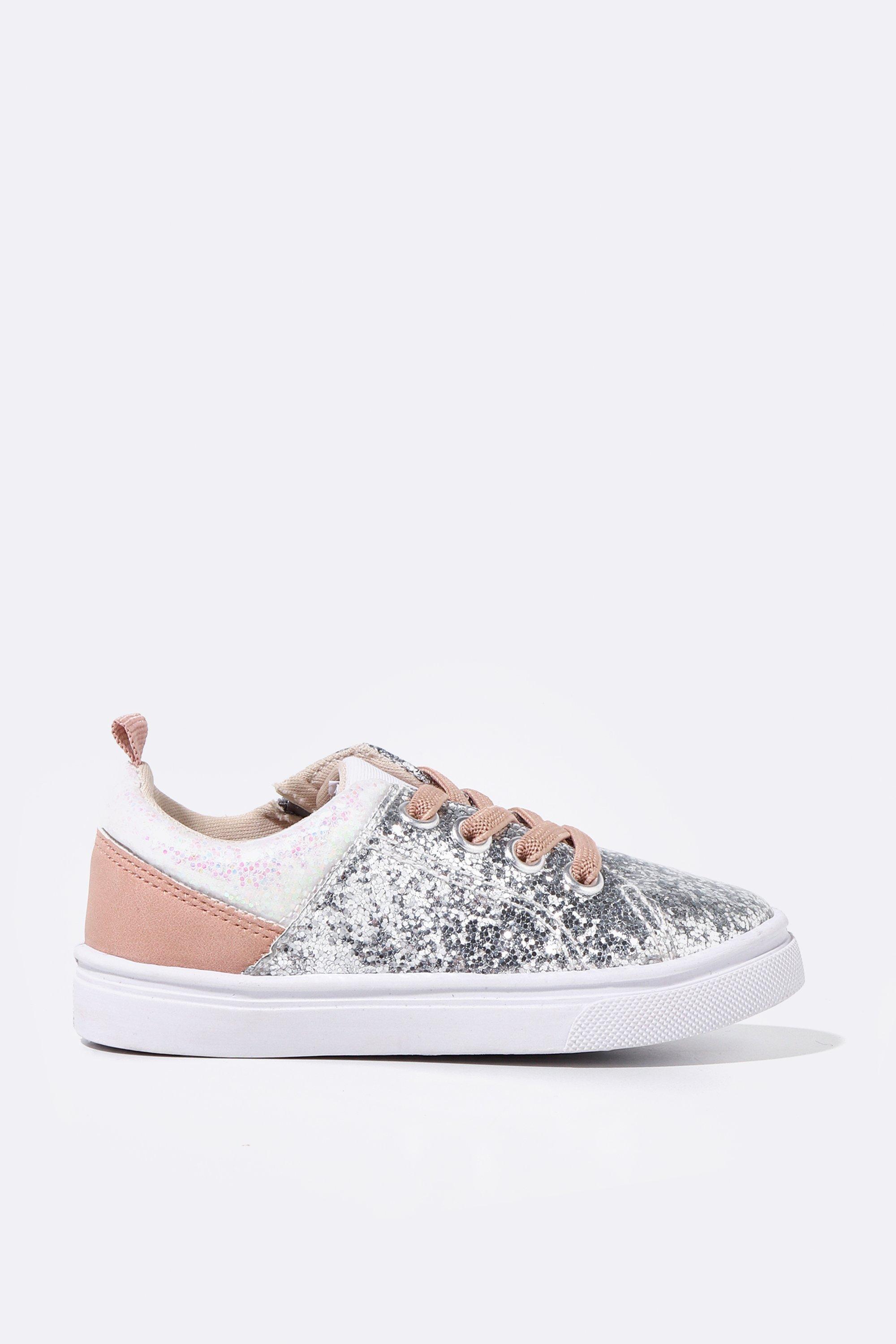 Glitter Sparkle Lace Up Sneakers
