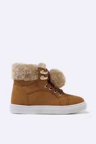 Fluffy High Top Sneaker