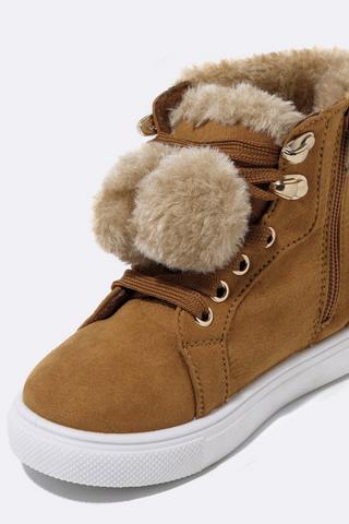 Fluffy High Top Sneaker