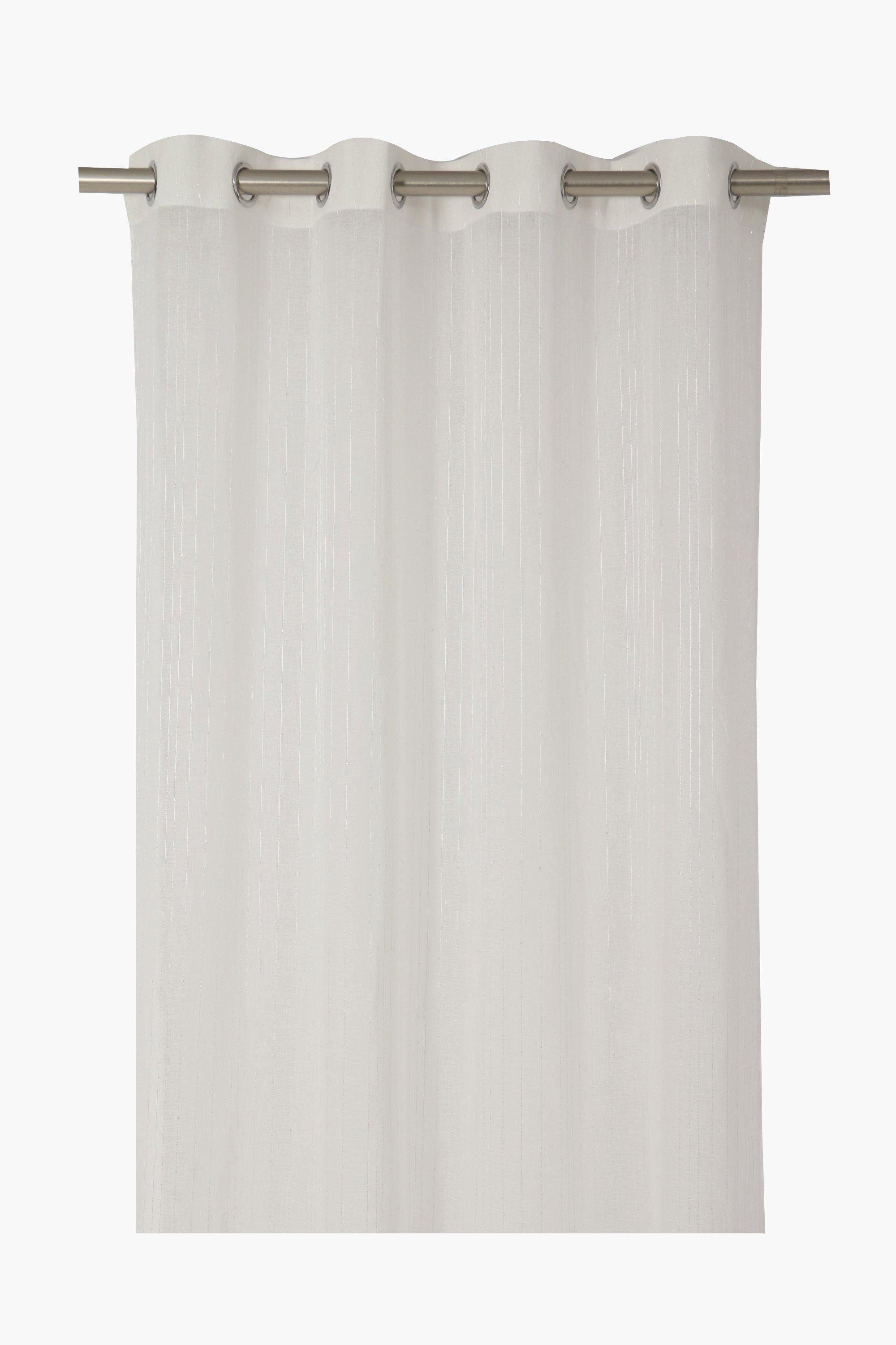 Sequin Textured Voile Eyelet Curtain 140x225cm