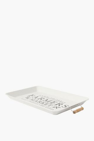 Farm House Metal Serving Tray