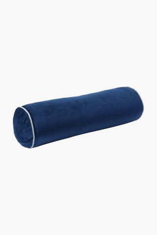 Classic Piped Velvet Bolster