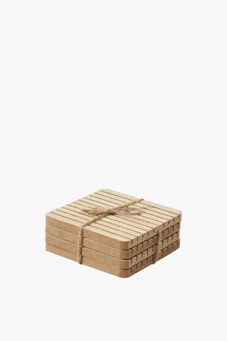 4 Pack Ribbed Coasters