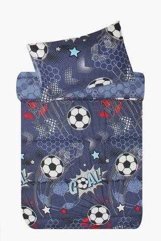 Microfibre Reversible Soccer Comforter Set