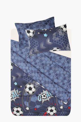 Microfibre Reversible Soccer Comforter Set