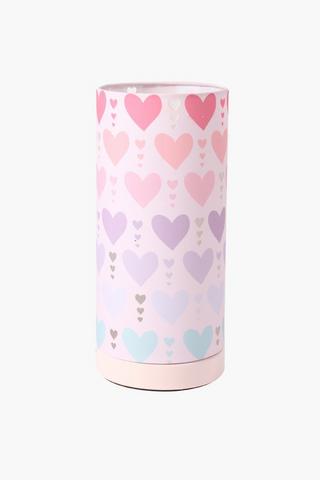 Cut Out Hearts Barrel Lamp Set