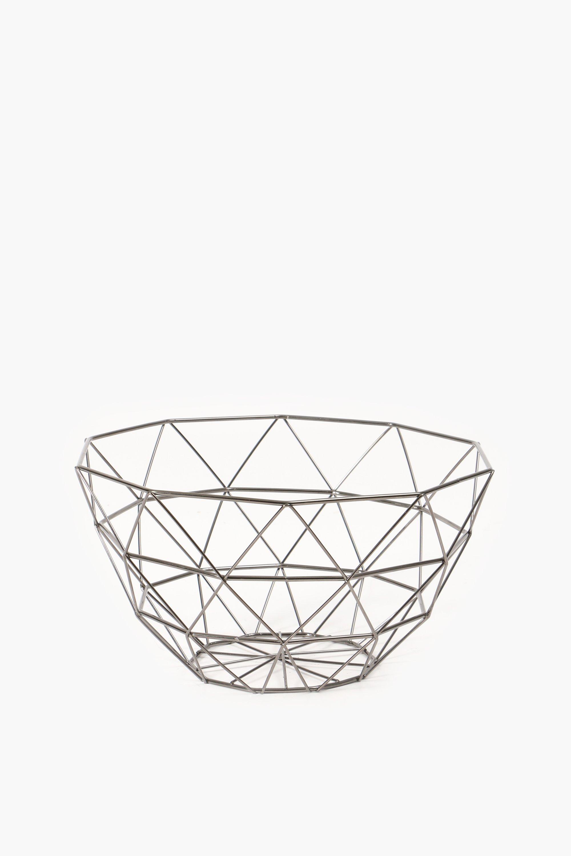 Gunmetal Fruit Basket