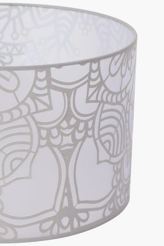 Floral Drum Lamp Shade